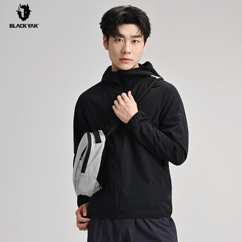 BLACKYAK/布来亚克2026春新款男户外透气防风连帽夹克外套SIM215