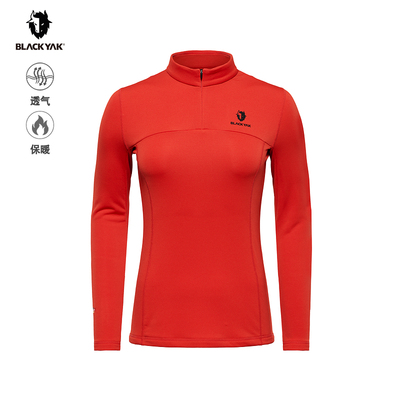 BLACKYAK/布来亚克 冬季户外女士DNS系列长袖半拉T恤WVW664