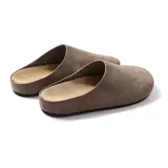 Painter-Made Full Leather Mules/Slip-On Half-Slippers with Closed Toe Birkenstock Style, Casual and Comfortable, Unisex