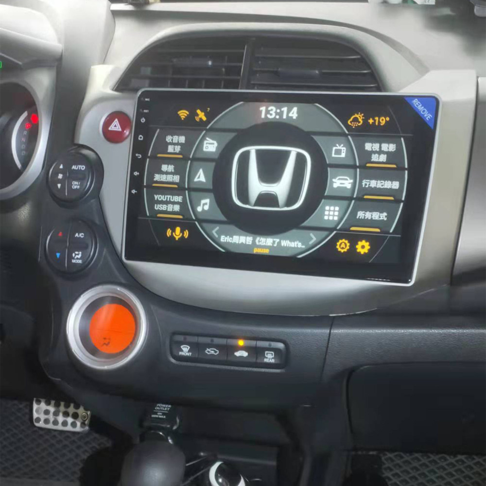 适用海外08-13年Honda Jazz Fit 2代飞度安卓大屏中控Carplay导航