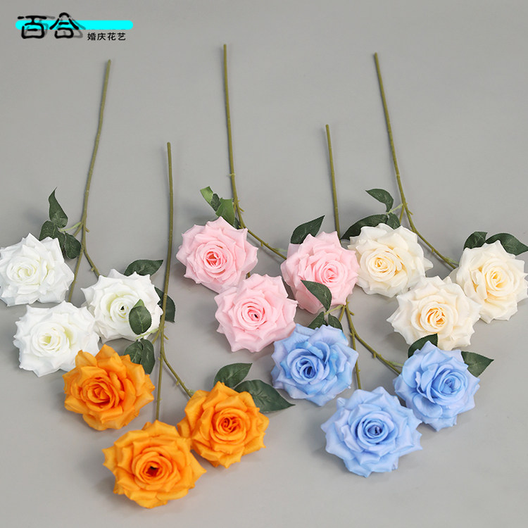 婚礼装饰玫瑰仿真花花材