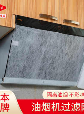 Toyal吸油烟机过滤网吸油纸 厨房防油烟贴纸耐高温阻燃防护罩