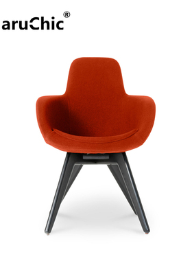 MaruChic创意设计师家具scoop high backchair进口玻璃钢休闲椅