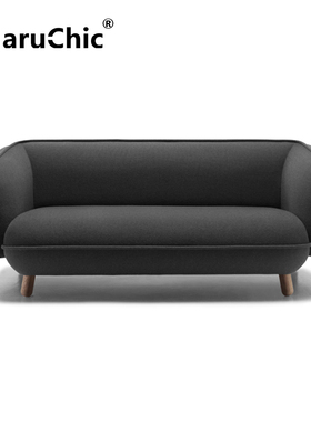 MaruChic创意设计师家具basset 3-seatersofa羊绒布巴塞特沙发