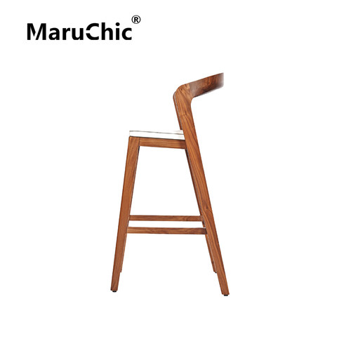 实木设计师酒吧凳MaruChic实木