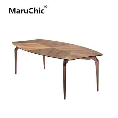 MaruChic意式极简实木拼花餐桌