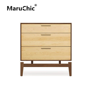 MaruChic北欧实木 设计师家具 copeland  nightstand三抽床头