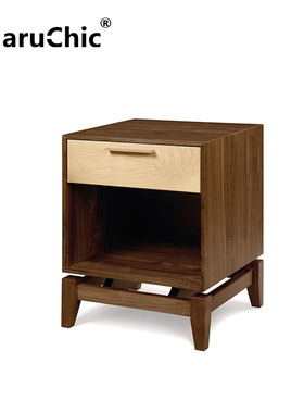 MaruChic北欧实木 设计师家具 copeland  nightstand一抽床头柜