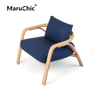 MaruChic创意设计师家具 Grillo 北欧艺术轻奢简约现代实木沙发椅