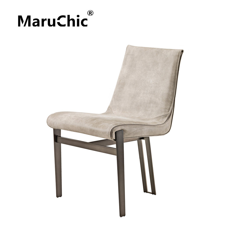 MaruChic金属皮革意式休闲椅