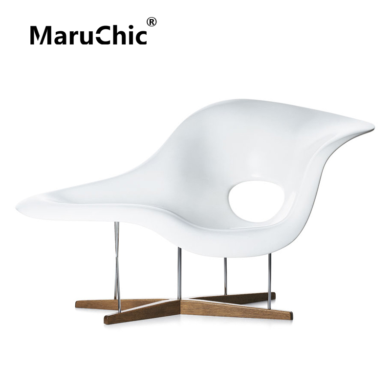 MaruChic创意设计师家具eames la chaise伊姆斯躺椅玻璃钢休闲