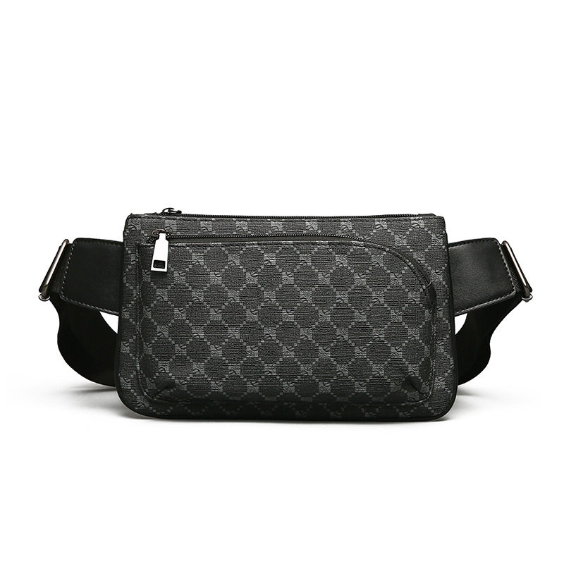 仅亏一天真皮新款男士胸包休闲时尚潮流单肩斜挎包大容量防水多功