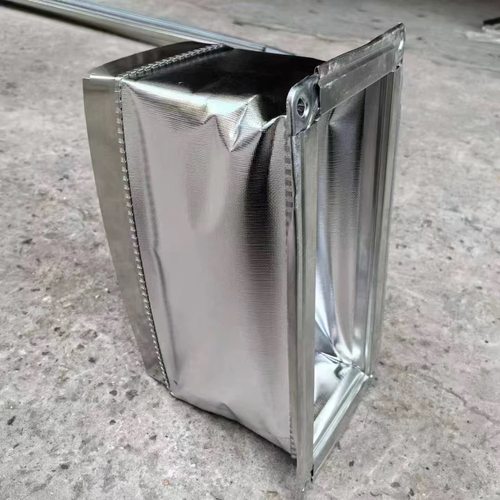 共板法兰定制 矩形方形防火铝箔布软连接风机盘管出风 保温通风道