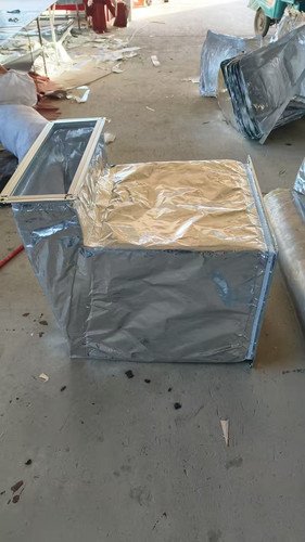 共板法兰 定制方形防火中央空调铝箔布软连接风机盘管保温变径