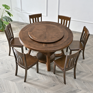 1.37米圆桌小户型实木麻将机全自动家用餐桌两用麻将桌带椅子机麻