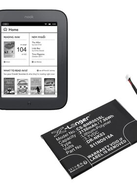 适用于Barnes & Noble  BNRV300 DR-NK03 电子书电池