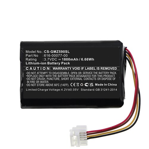 适用于佳明Zumo 590 010-01603-10 361-00077-00导航仪电池
