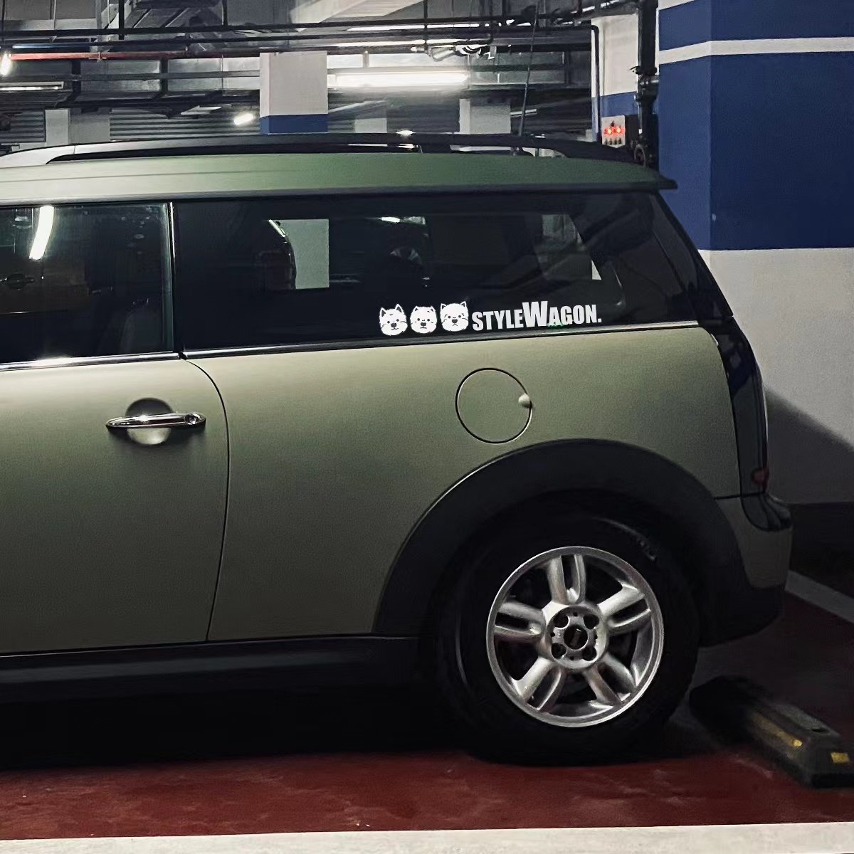 懵物原创设计狗狗西高地小货车车装饰反光车身贴动漫卡通车饰贴纸