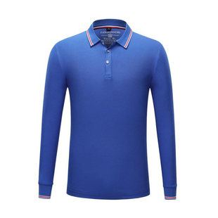 工作服定制t恤长袖加厚polo衫秋季黑色女厂服汽修超市广告文化衫