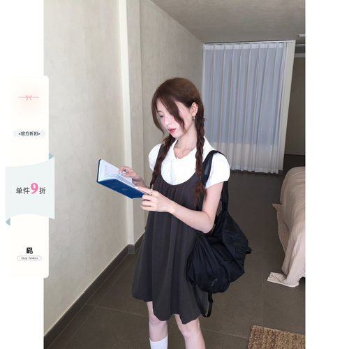 背心花苞裙吊带背心连衣短裙