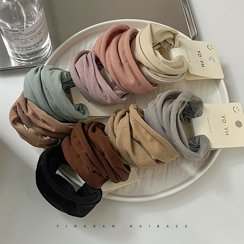 头绳简约加宽发绳高弹力无接缝