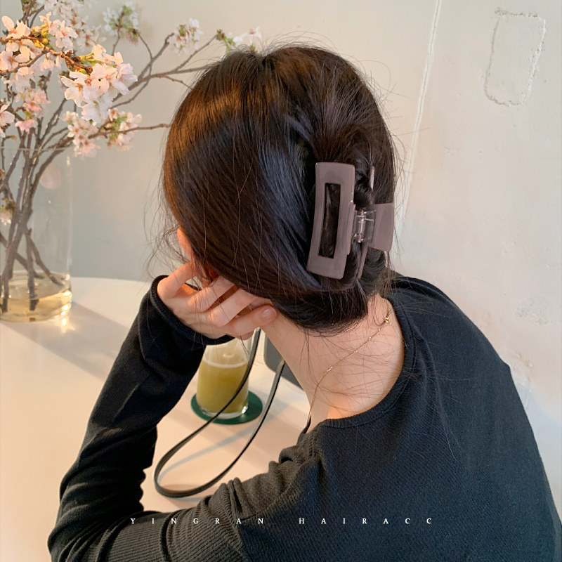 简约百搭时尚大号鲨鱼发夹后脑勺