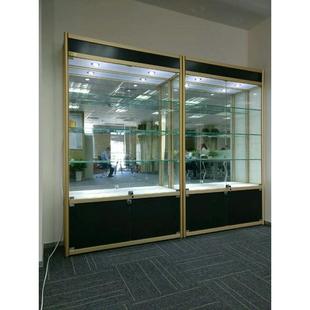 钛合金珠宝展示柜学生奖杯玻璃模型展柜银行礼品陈列柜手办货架