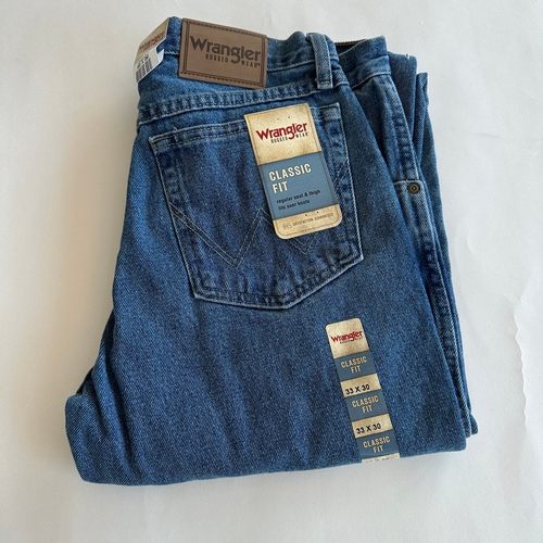 现货12oz美国正品威格wrangler纯棉高腰宽松直筒牛仔裤39902sw