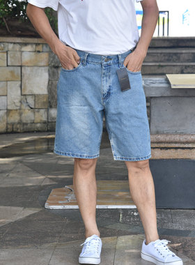 现货美国正品lee Legendary中腰宽松直筒男士牛仔短裤11234-6365