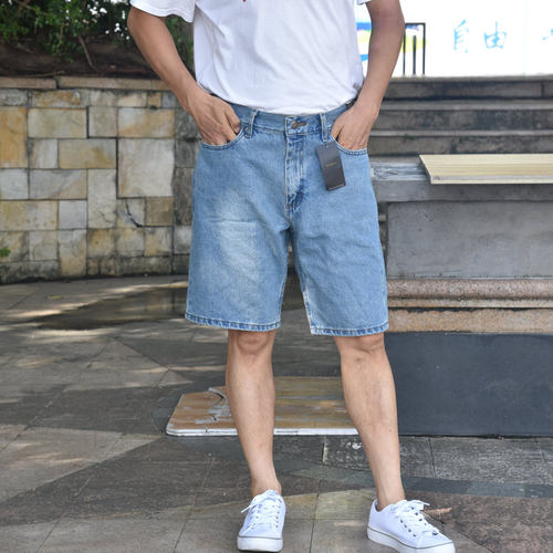 现货美国正品lee Legendary中腰宽松直筒男士牛仔短裤11234-6365