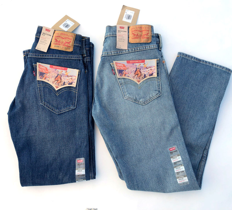 现货14.5oz美国正品李维斯levis中腰宽松直筒牛仔裤男37681-0006