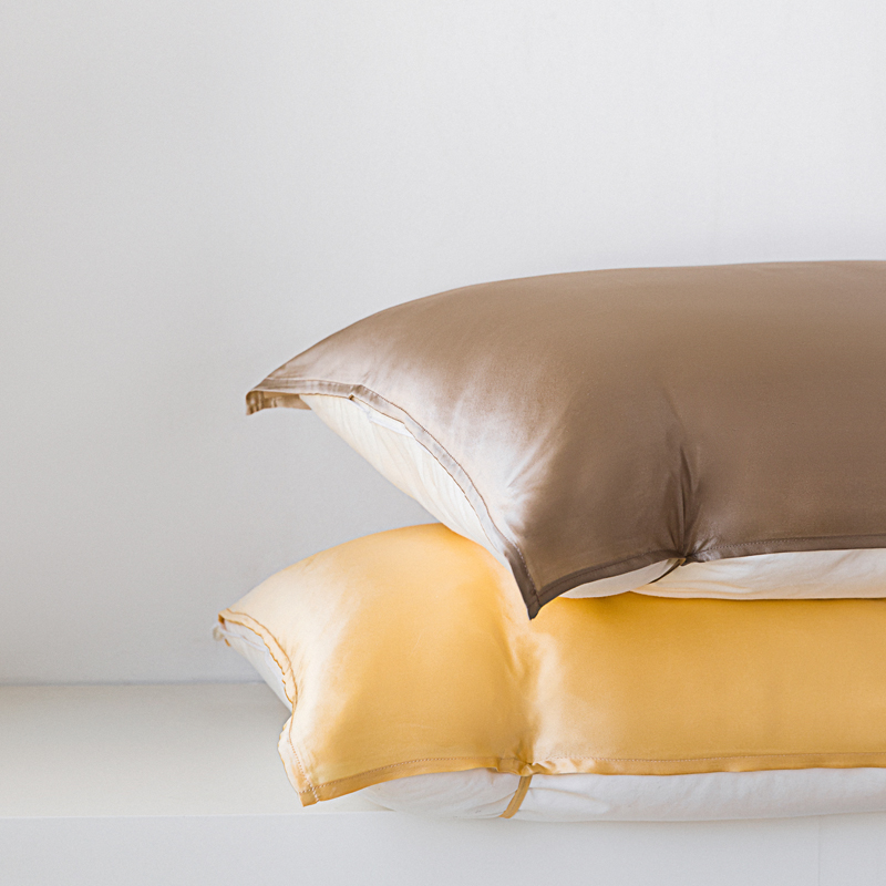徐凰100%缎面真丝19姆米丝绸枕巾枕套单人防螨抗菌桑蚕丝床上用品