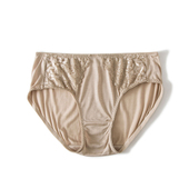 徐凰100%真丝蚕丝无痕内裤 透气夏季 女夏薄款 中腰桑蚕丝蕾丝套装