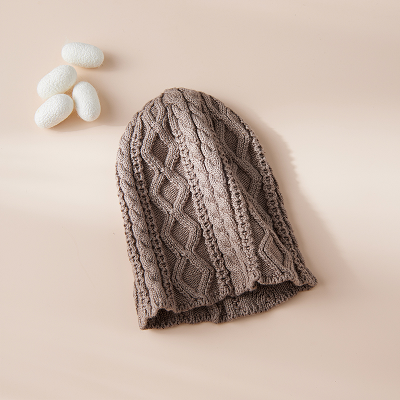 徐凰真丝保暖帽男女儿童秋冬款