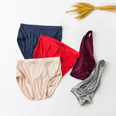 内裤 夏季 针织真丝薄款 中腰性感三角裤 短裤 徐凰中年桑蚕丝性感男士