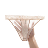 丝滑100%真丝丝绸性感超薄桑蚕丝内裤 夏季 女情调丁字裤 一根线T裤