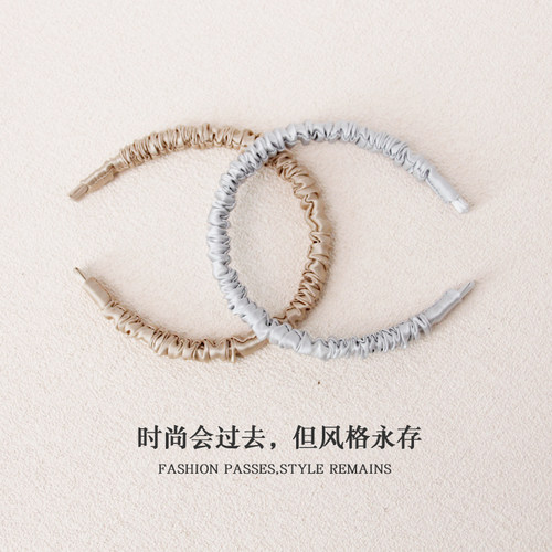 xuhuang.徐凰100%真丝复古发箍桑