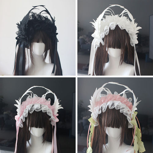 雀之羽立体翅膀发带百搭