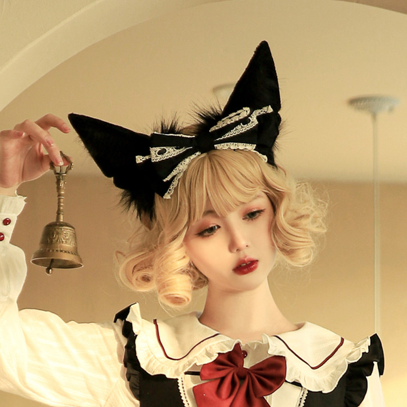 异类神兽耳朵 超大可造型兽耳发箍 毛茸茸幻想生物耳朵lolita发饰