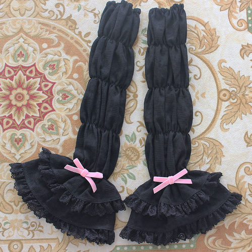 提花棉布接袖藕节手袖