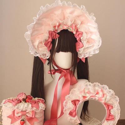 草莓蛋糕Lolita发带可爱蝴蝶结
