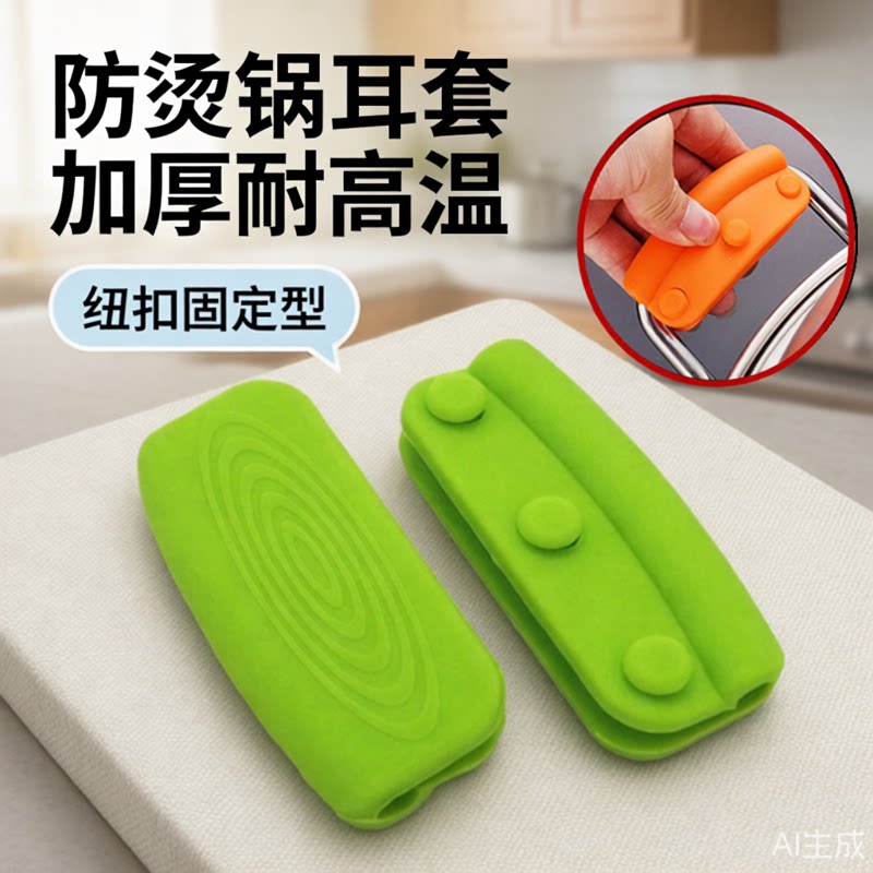 防烫耐高温硅胶锅盖手套神器图片