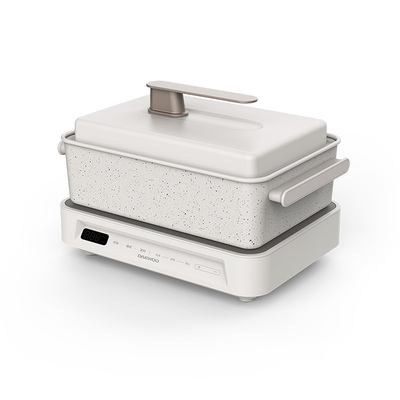 大宇多功能料理锅电烧烤炉肉锅家用电火锅蒸煮煎涮烤盘一体网红锅