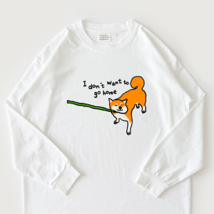 小柴不想回家｜插画家糯糯熔岩合作款 T恤在宇间 280g重磅长袖