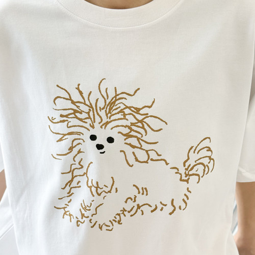 炸毛小狗插画师合作款纯棉T恤