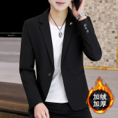 单西男士 西装 潮流修身 加绒加厚韩版 商务休闲小西服潮 外套男秋冬季