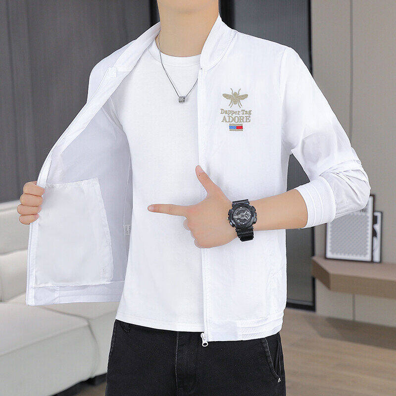 冰丝男士防晒衣2026新款夏季轻薄款透气棒球领防晒服男款速干外套 - 实物图