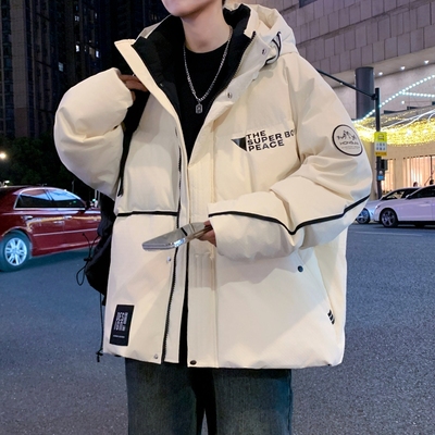 棉服男款冬季2025新款加厚保暖棉衣外套男潮牌青少年休闲宽松棉袄