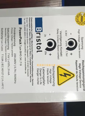 BRISTOL BHG 34/7-9高压电源CABUR XCSG720C开关电源