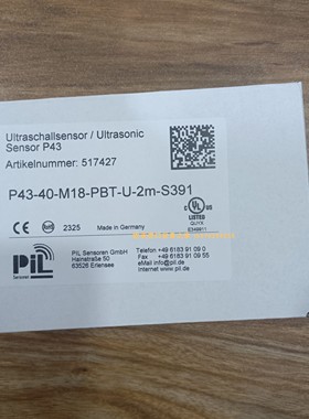 PIL P43-200-M18-PBT-U-CM12传感器ACTUATECH GD30-F03F05执行器